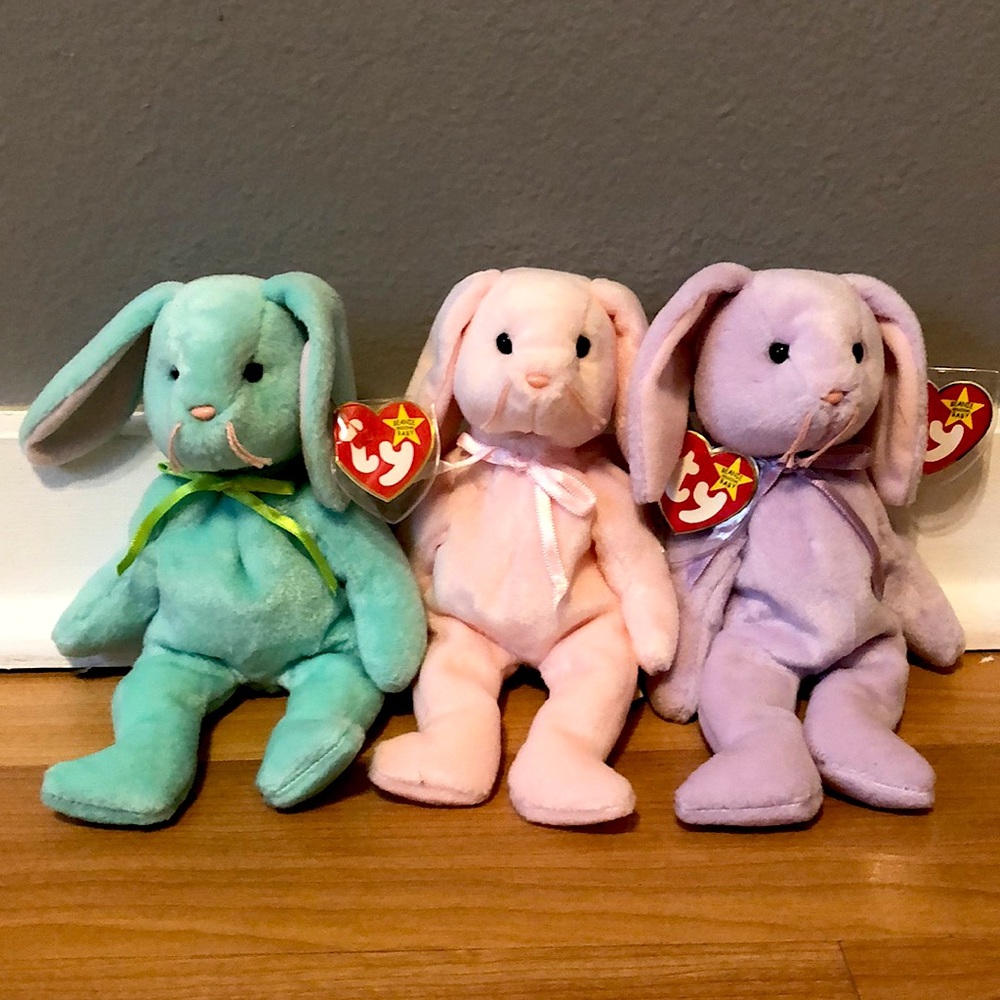 SOLD Ty Beanie Baby Bunny Bundle